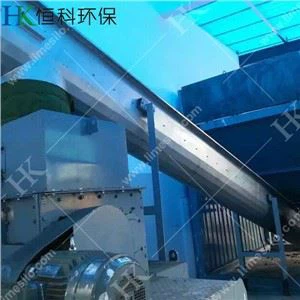 Hneigður skaftlaus skrúflutningur